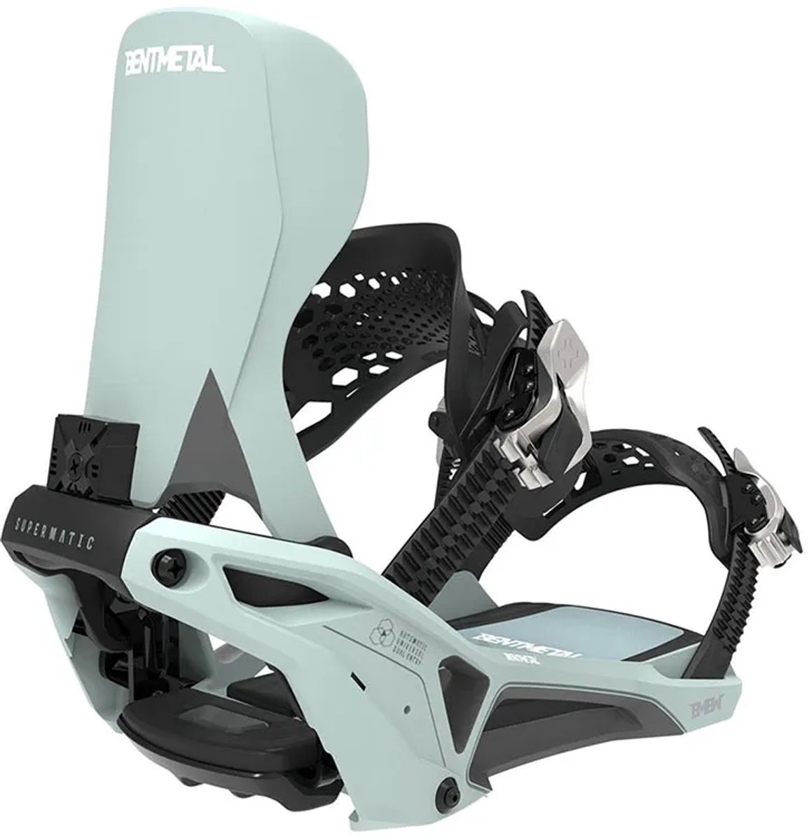 Bent Metal Lightning Supermatic Snowboardbindingen Grijs L