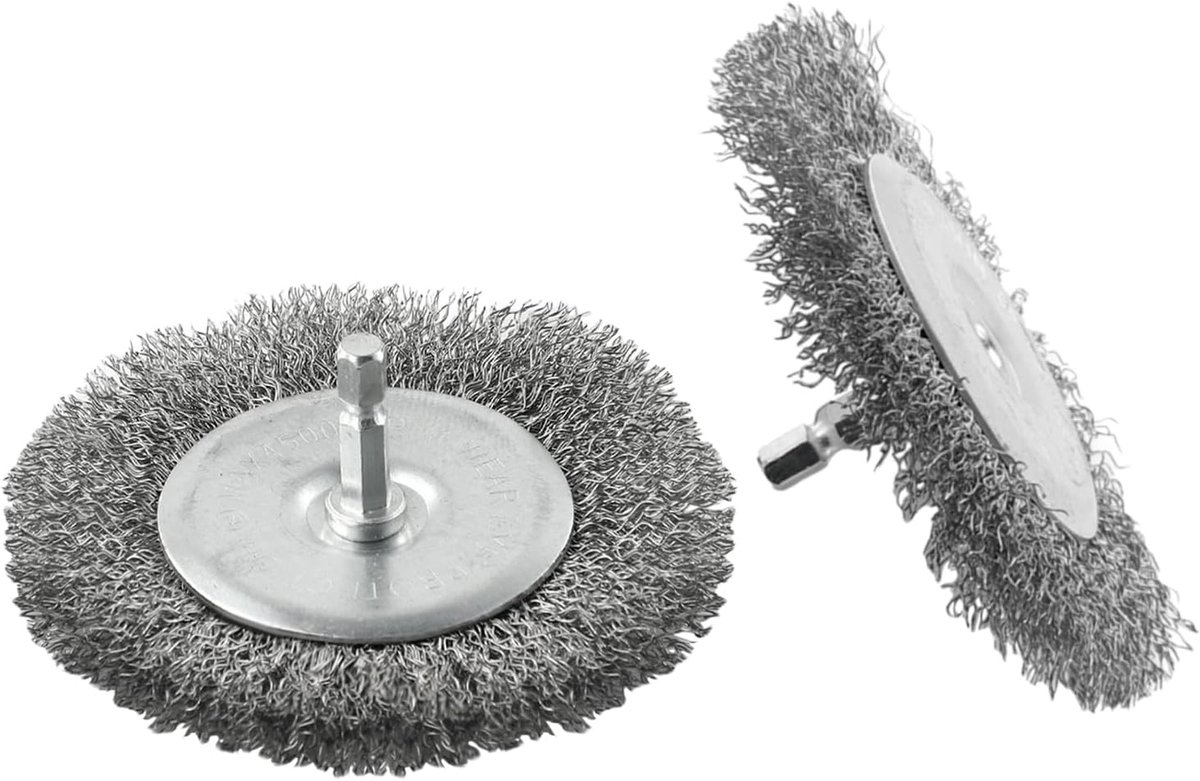 Borstel 2Pcs Rvs Elektrische Gezamenlijke Borstel Draad Borstel Set Joint Cleaner Accessoires