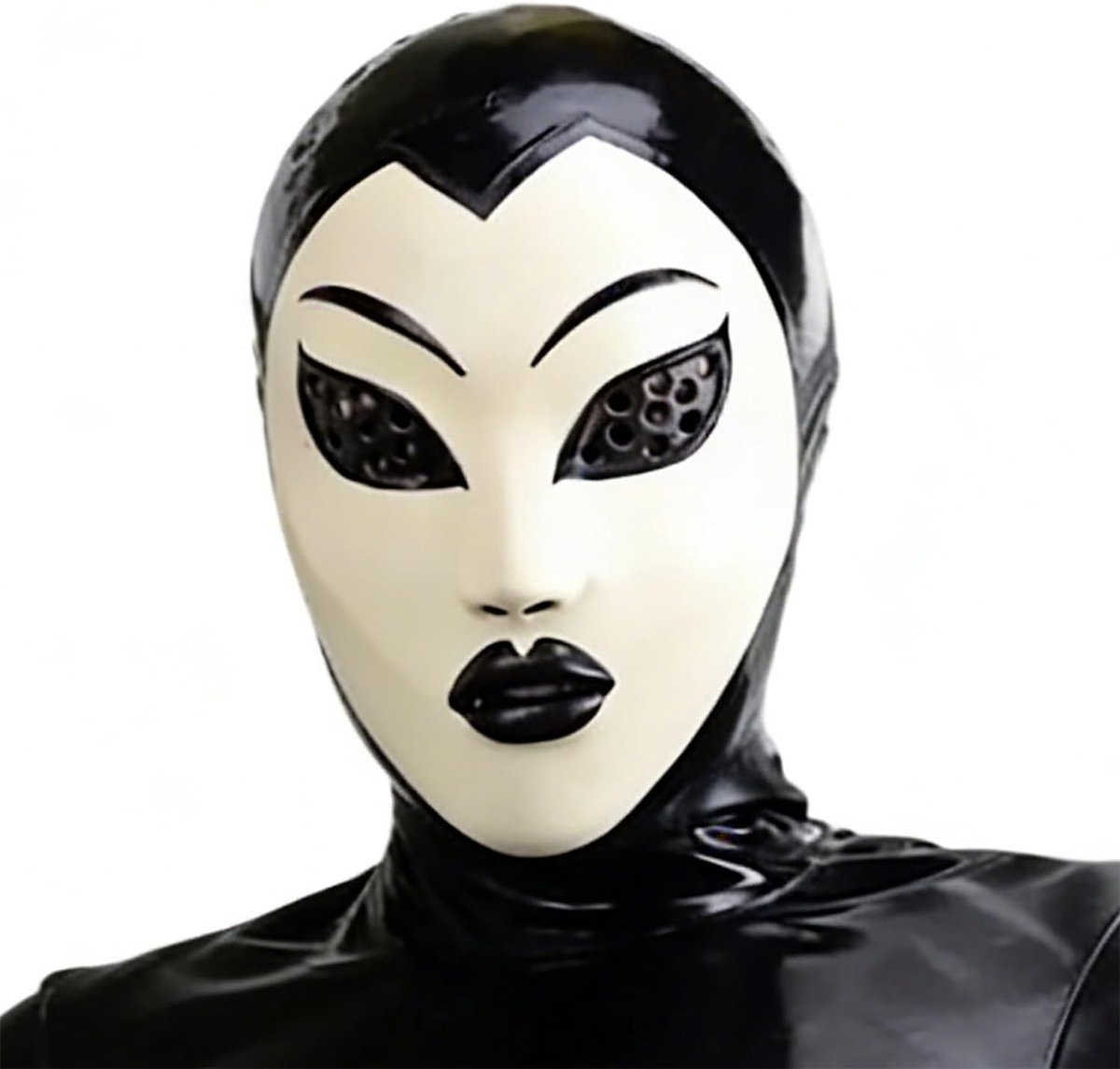 Handgemaakte,Latexhaube Unisex Fancy Maske Cosplay Kopfstück,Geschikt voor Gummi Party Kostüme