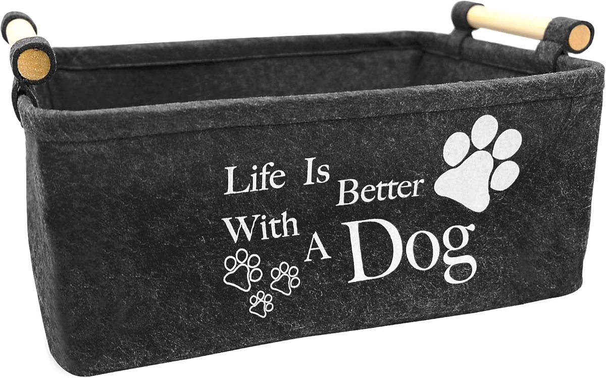 speelgoedmand voor honden en katten, 38 x 25 x 18 cm