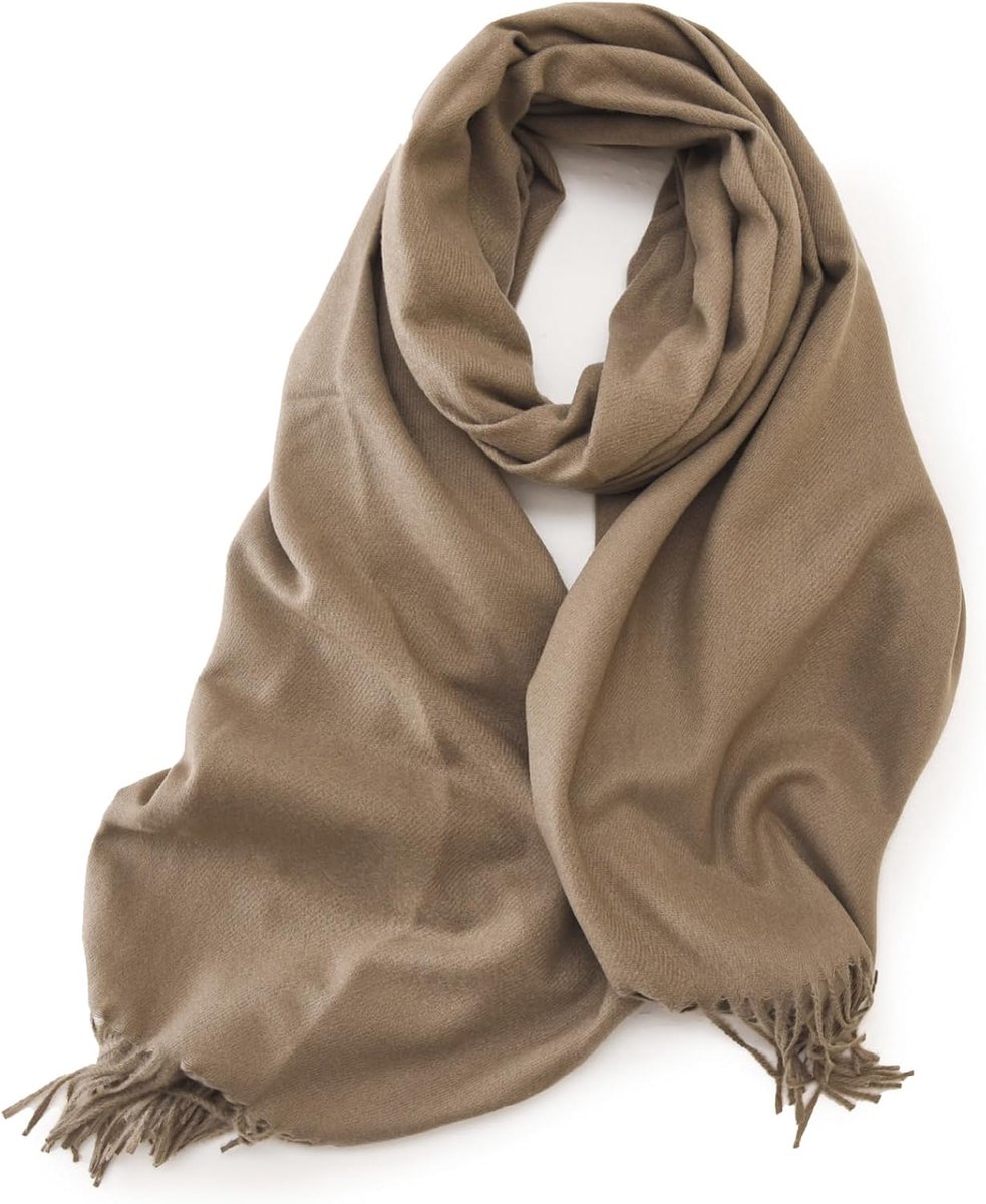 XXL Sjaal voor Dames & Heren - Kasjmier & Merino Gevoel - Super Zachte Pashmina 180x65 cm voor Winter & Herfst - Elegante Omslagdoek, Stola voor Bruiloft & Feest