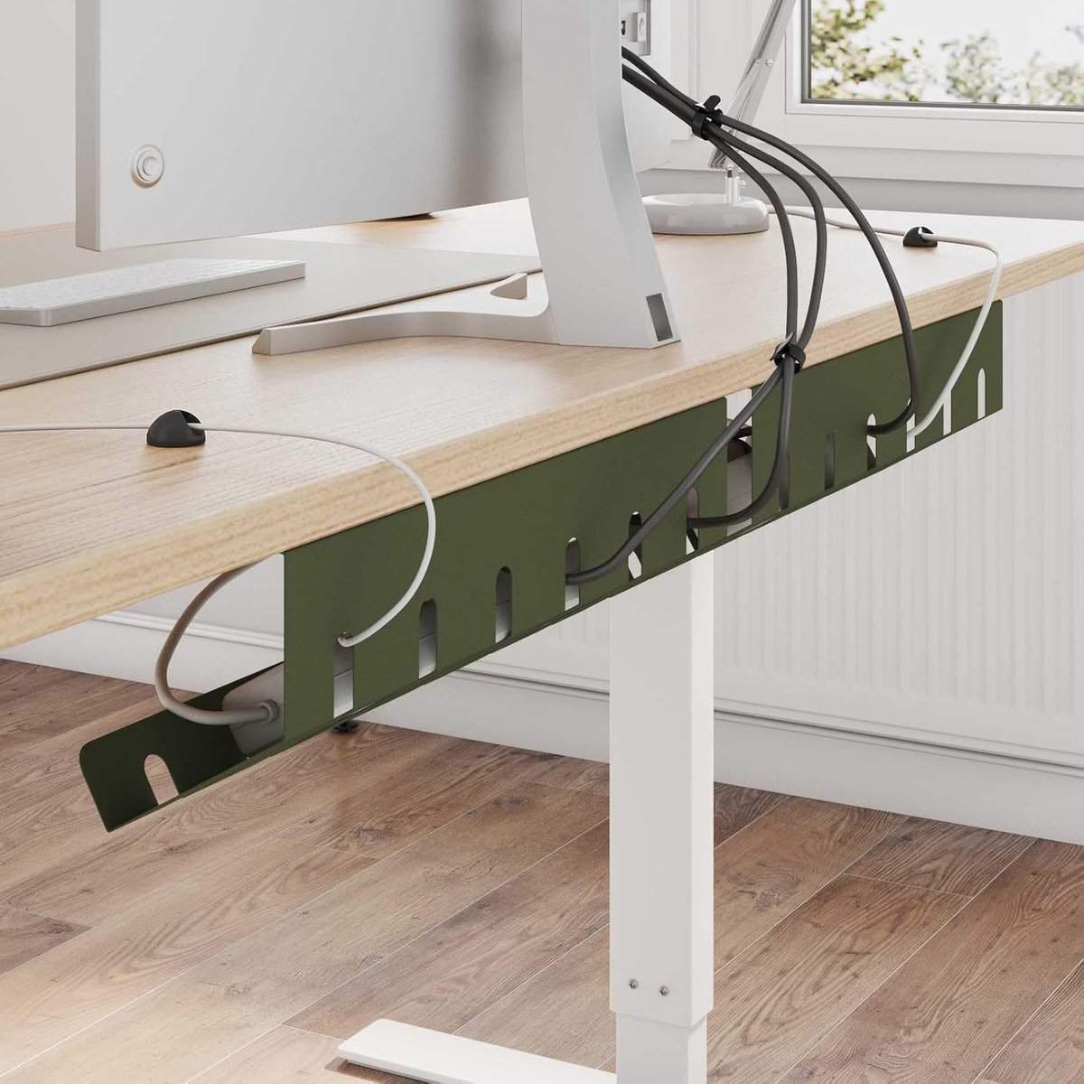 Kabelmanagement onder tafel schaal, stalen kabelsorteerder