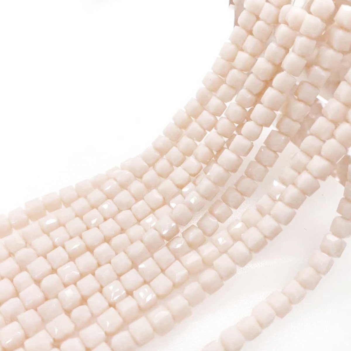 Dailygoods - 98 Stuks Vierkante Kristallen Glazen Kralen voor Sieraden