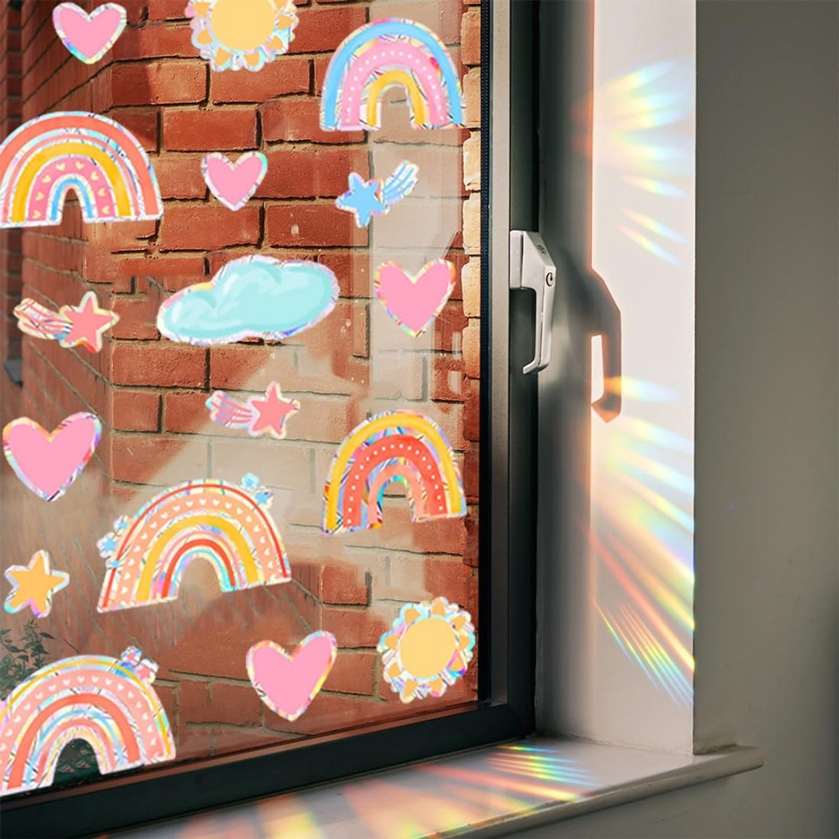 Raamstickers Vogelbescherming Suncatcher Raamstickers Folie Raamstickers Herbruikbare Zelfklevende Reflecterende Vogel Anti-botsingen Stickers
