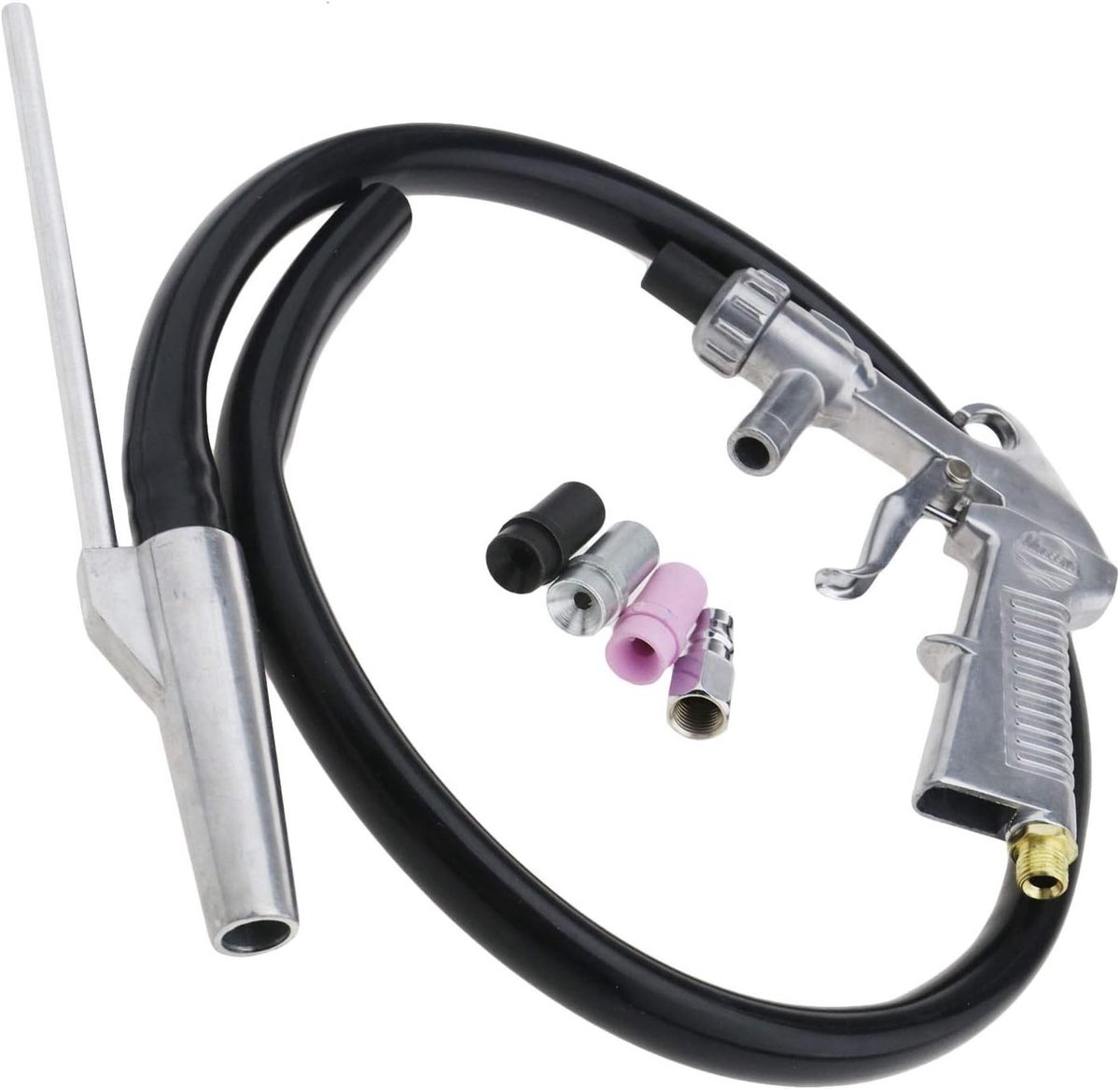 Professionele Lucht Sandstraal Tool met Sifon, Diverse Nozzles en Slangen voor Metaalbewerking