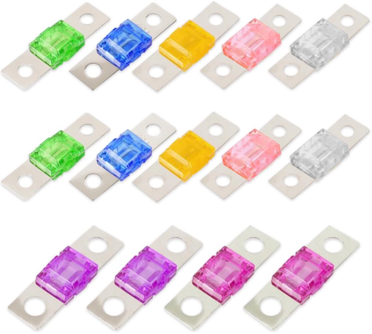 Midi à courant élévé, 14 pièces bolt-on fusible 30/40/50/60/70/80/100 Amp pour le fusible électronique de système audio-vidéo marin des véhicules à moteur