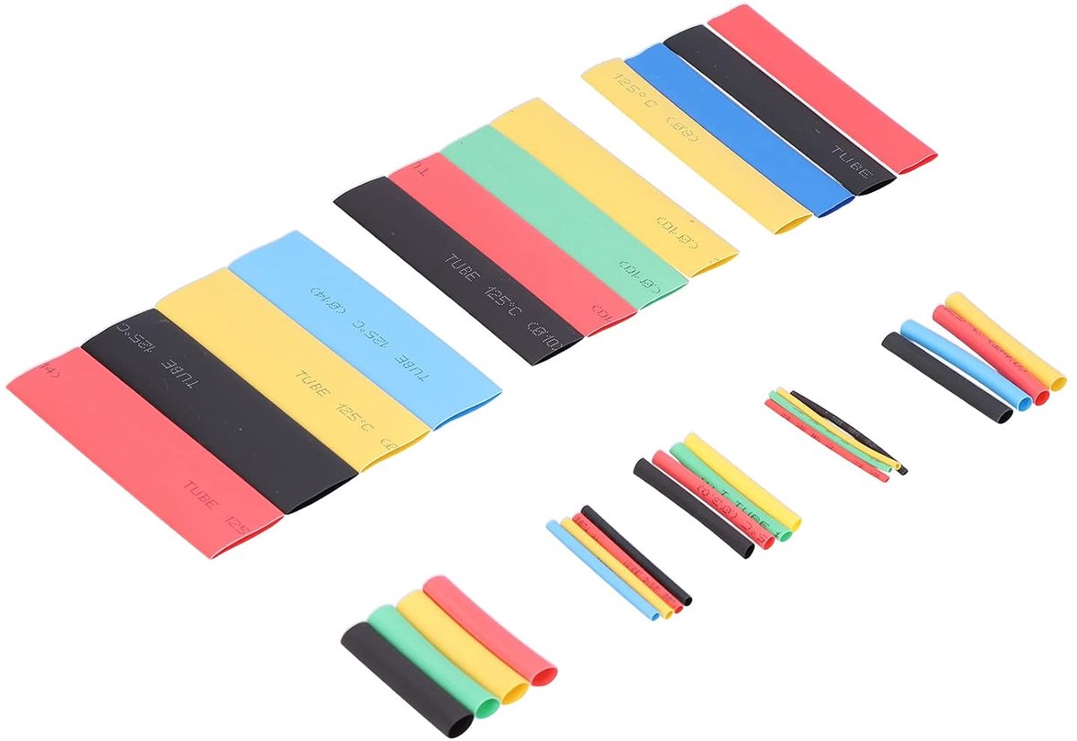 328 Stks Krimpkous Gekleurde Diverse Elektrische Draad Kabel Wrap Assortiment Sleeving Tube Wrap Kabel Draad Kit Krimpkous Kit voor DIY Elektricien Elektricien