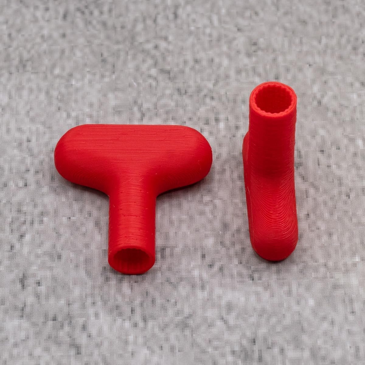 2 stuks vervangende steeksleutels, rood, compatibel met Grohe Eurotec buitenwandventiel, armatuur, sleutel voor buitenarmatuur (rood)