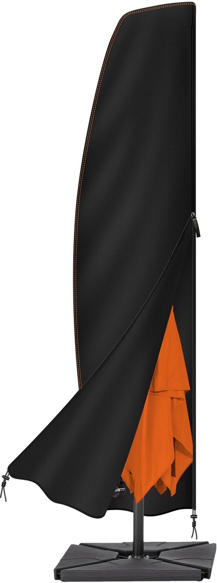 Famanu Beschermhoes voor zweefparasol, 3 m, afdekking voor zweefparasol wit