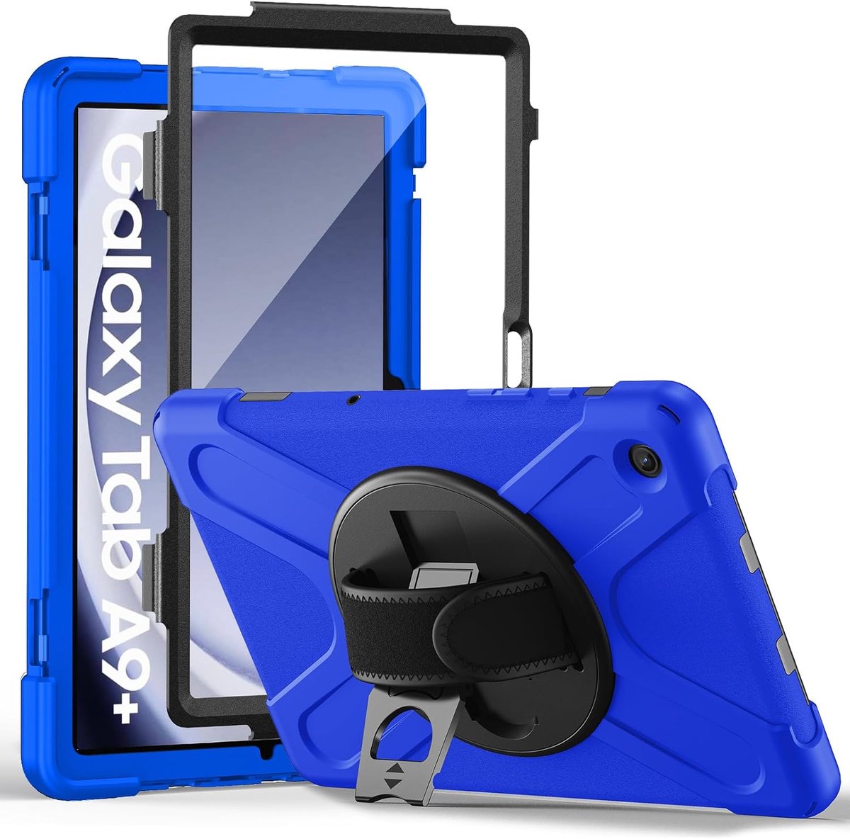 Hoesje voor Samsung Galaxy Tab A9 Plus met Screen Protector, Blauw