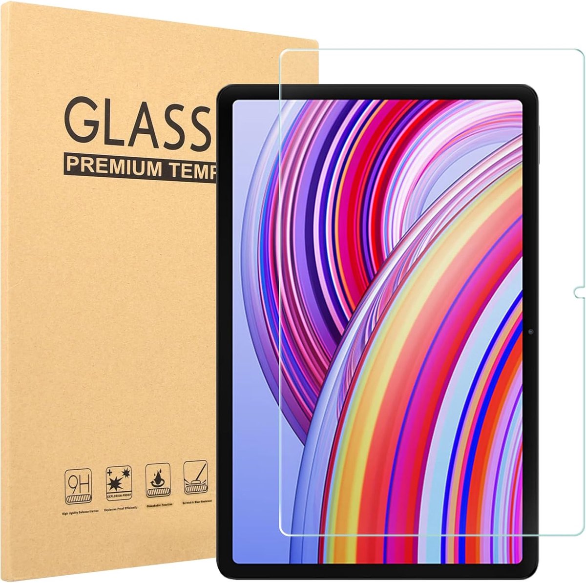 Displaybescherming voor Xiaomi Redmi Pad 2 Pro (12,1 inch, uitgebracht in 2025) – 9H hardheid HD-gehard glazen filmbescherming, 1 stuks