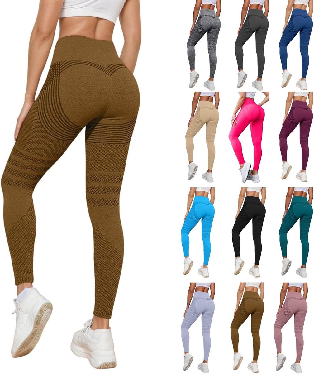 Leggings voor dames, anti-cellulitis, compressielegging, hoge taille, push-up, yogabroek met buikcontrole, ondoorzichtig, figuurvormende booty lifting, fitness, sportbroek, stretch