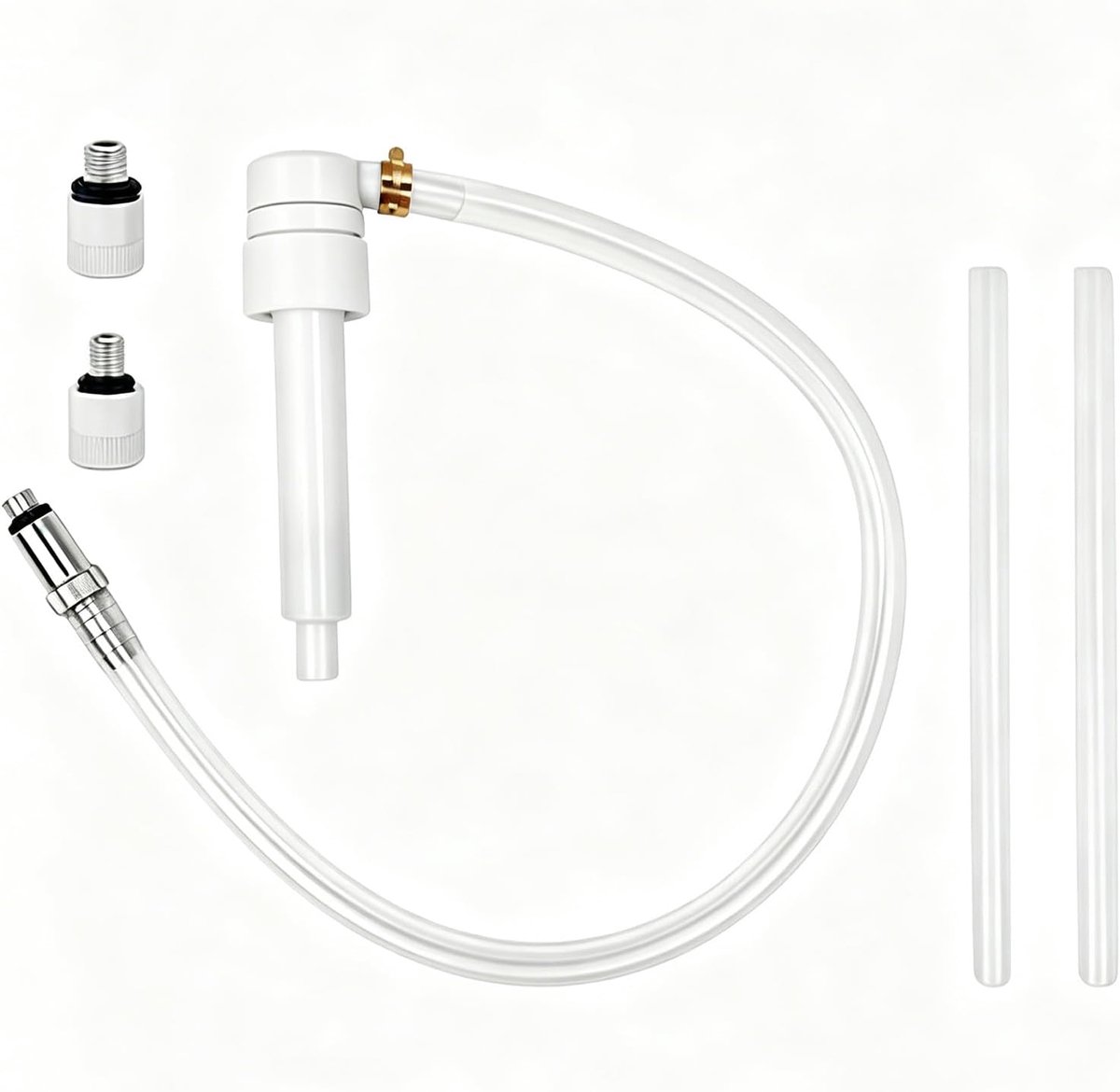 Transmissieoliepomp van de onderste eenheid, 8 cc oliepomp handpomp, ondereenheid transmissieoliepomp met 3/8 inch, 8 mm en 10 mm metalen adapters, voor standaard kwartflessen, voor de meeste