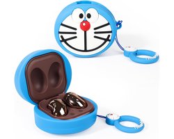 Hoesje voor Galaxy Buds FE (2023) / Buds2 Pro (2022) / Buds 2 (2021) / Buds Pro (2021) / Buds Live (2020), XMBYGY siliconen oplaadhoes met karabijnhaak voor Samsung draadloze oordopjes (Amon)
