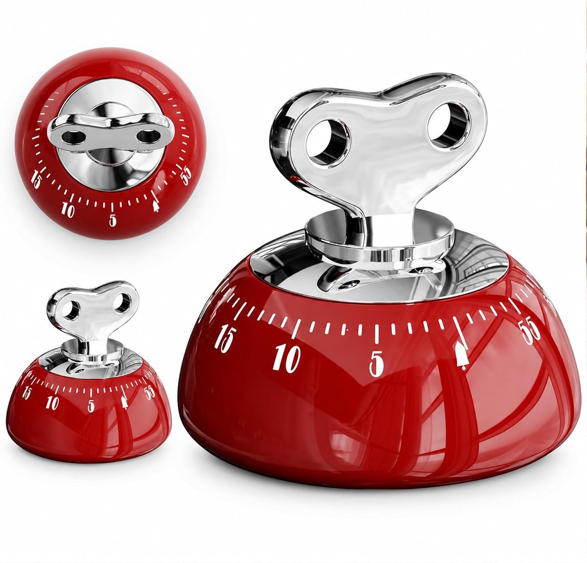 Mechanische keukentimer, zonder batterij, eierklok