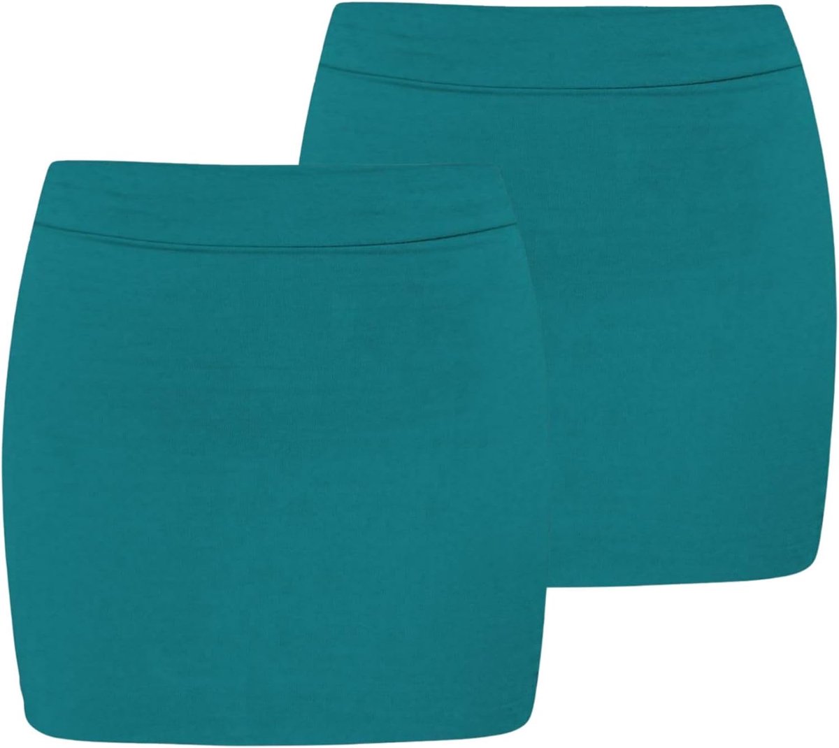 Minirok voor dames, set van 2 rekbare effen zomerrokken voor vrouwen, UK, hoge taille micro kokerrok, elegante vrijetijdskleding, stijlvolle feestkleding voor dames