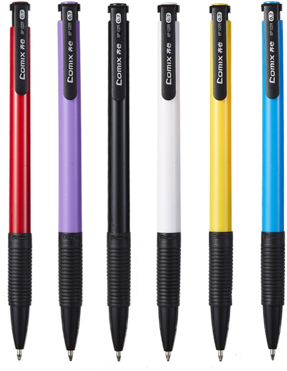 Comix balpen Economy 0,7 mm, set van 3