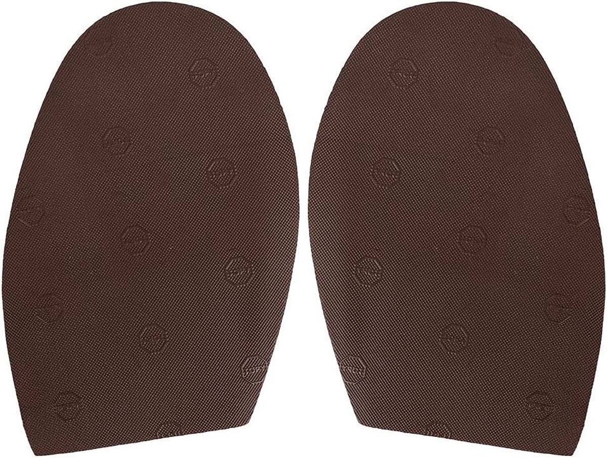 1 Paar Halfzolen Vervanging, Rubber Schoenzolen Reparatie, Antislip Buitenzolen voor Duurzame Bescherming (Donkerbruin)