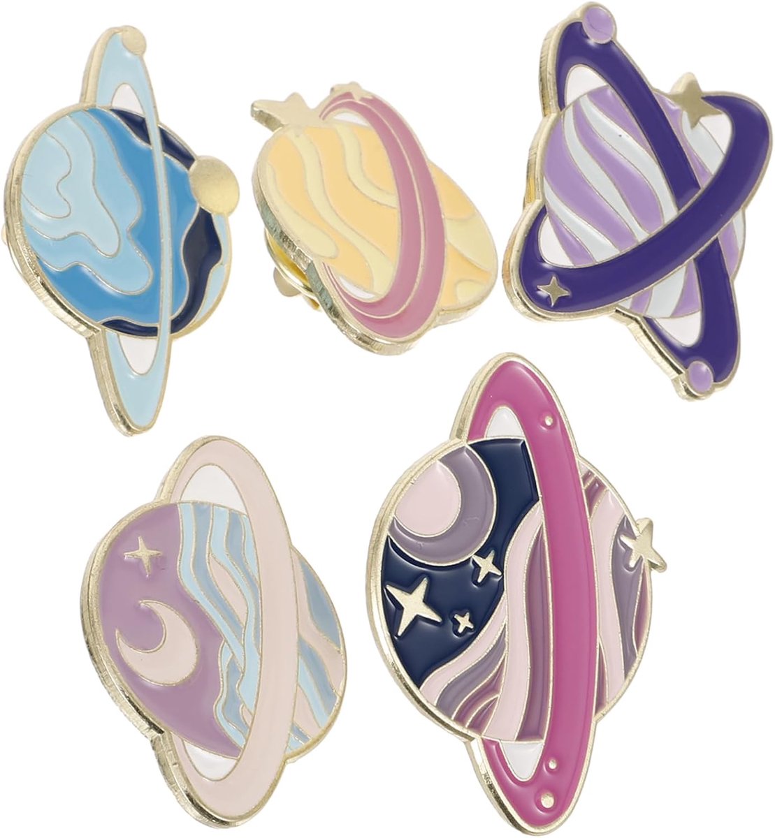 Broches Creatieve Universele Sieraden voor Hoed Rugzak Vrolijke Ruimte Planet Accessoires voor Dagelijks Gebruik