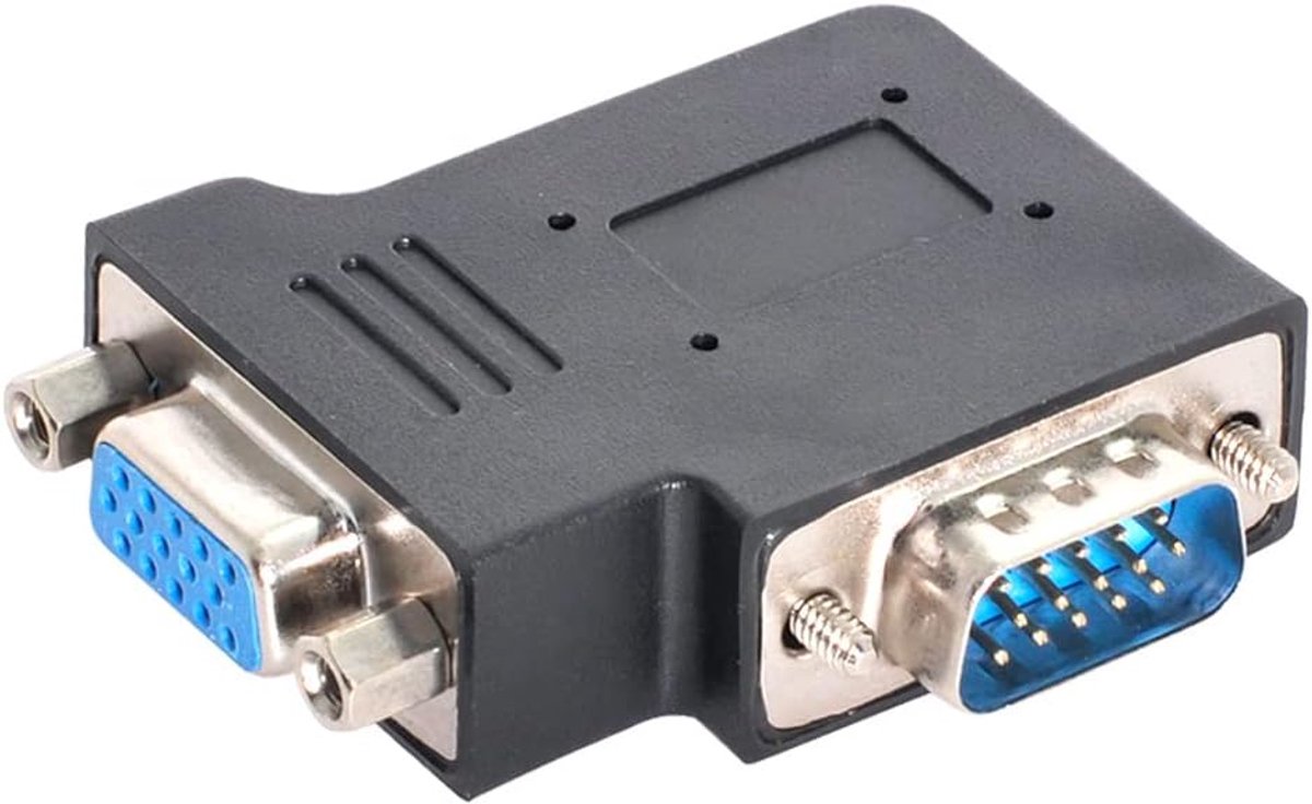 Adapter Verticale Platte Links Hoekige 90 Graden VGA SVGA Mannelijke naar Vrouwelijke Uitbreidingsadapter