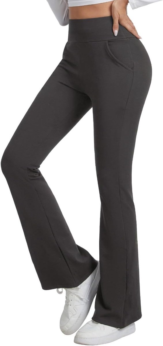 Leggings Vrouwen Fleece Gevoerde Uitlopende Leggings Vrouwen