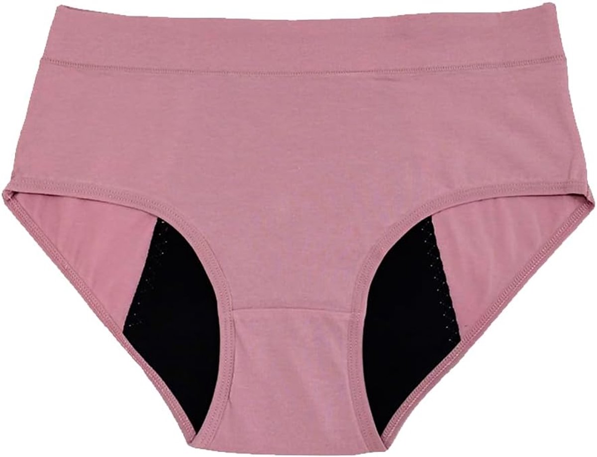 menstruatiebroekje, menstruatiebroekje, postpartum slipje, slipje voor urineverlies, herbruikbaar wasbaar, absorberend ecologisch slipje, roze