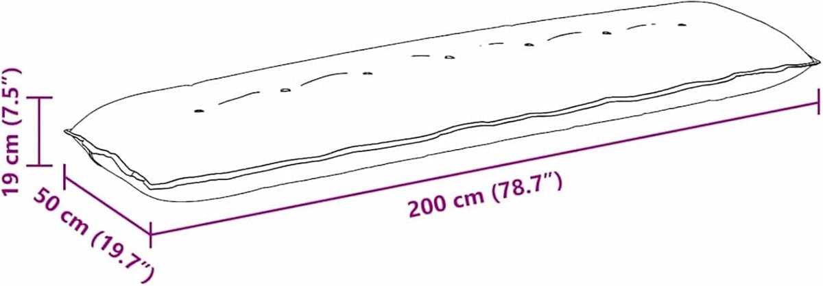 200 cm lang, zwart, van zachte stof met ritssluiting en hoogwaardige polyestervulling, 1 stuk, voor binnen