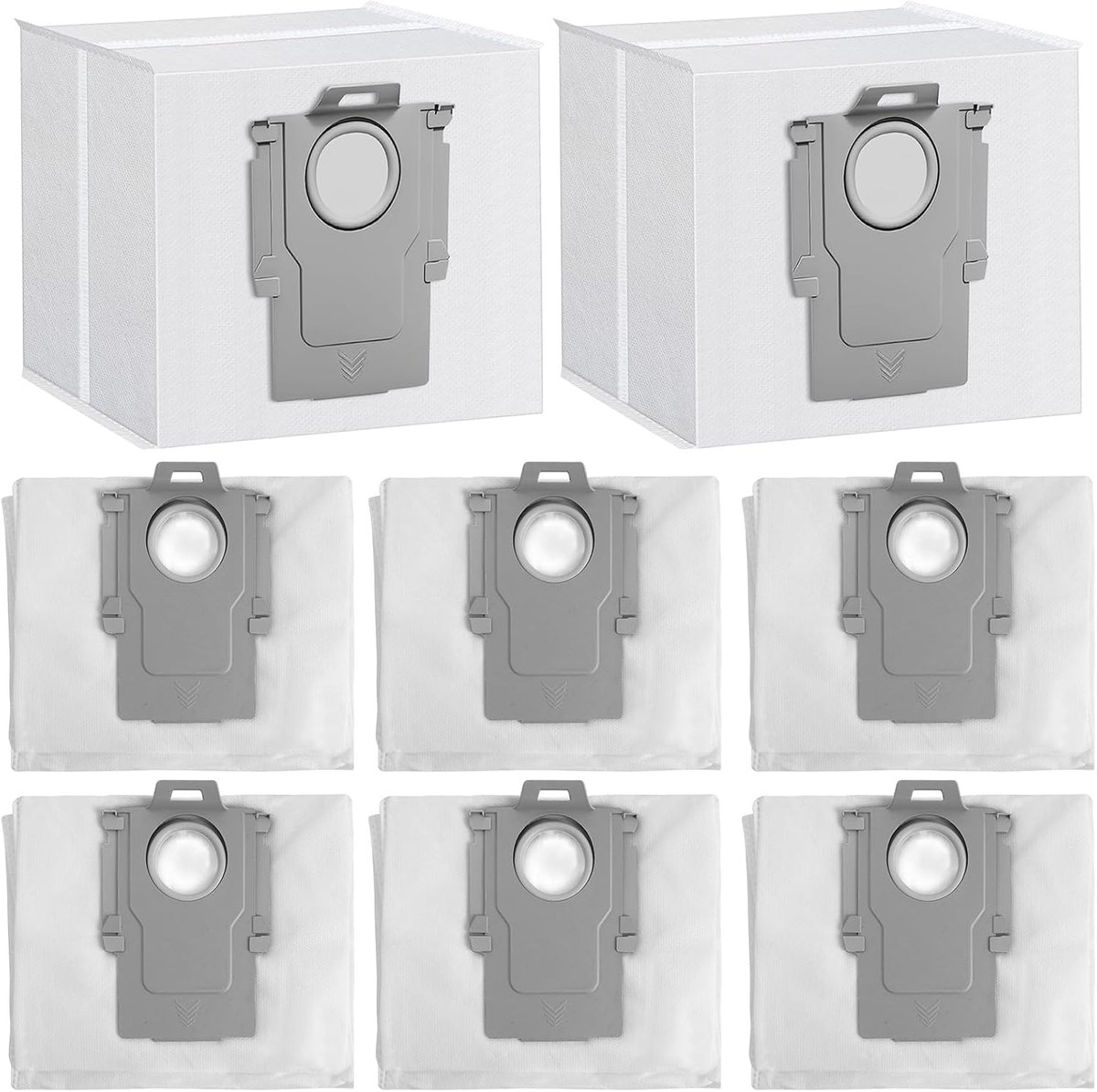 8 - Stuks 3,6 L Roborock Hoge - Capaciteit Non - Geweven Vervangende Stofzuigerzakken voor Ecovacs Deebot en Roborock S8+/S7/Q7/Q8MAX/Q5