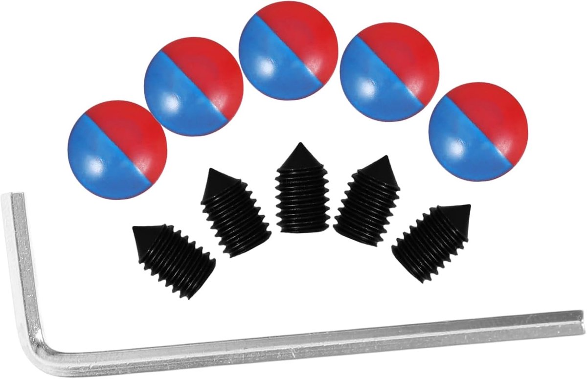 Blindstop voor gootsteen, 5 stuks, rood en blauw, kraangat stop met warme en koude weergave, compatibel met kranen