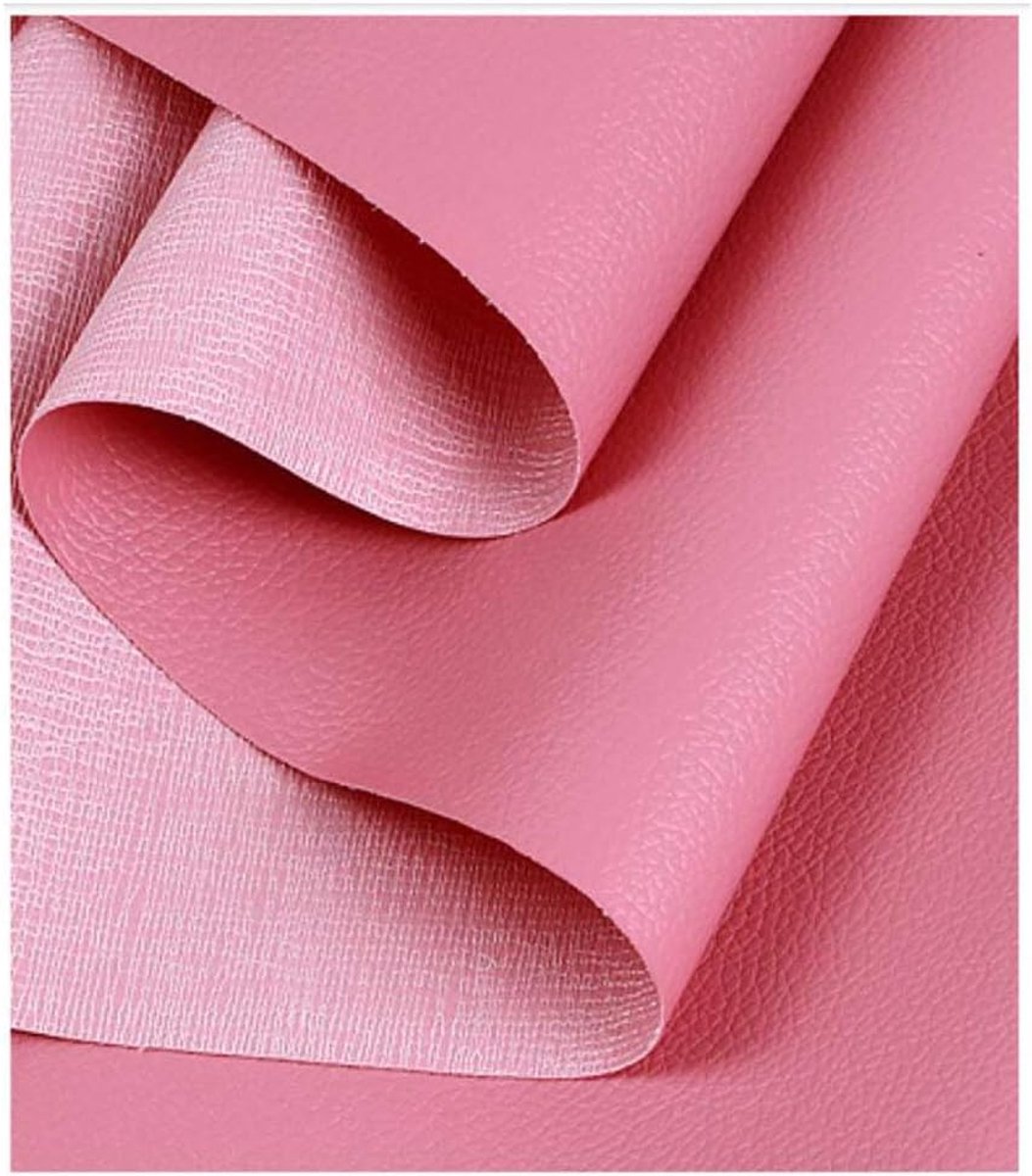 Nepleer, vinyl, voor kleding maken, bekleding, kunstleder, bekleding, kunstleer, bekleding, stof, mat, bekleding, mat, maat: 1,38 x 3 m, kleur: roze)