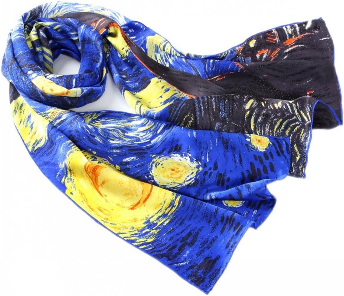 Art prints Van Gogh schilderij Lange zijden sjaal