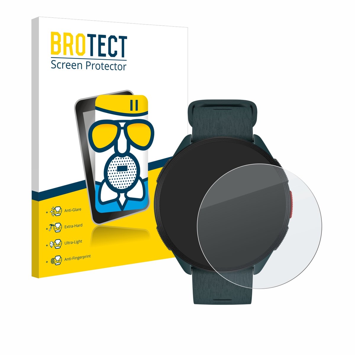 BROTECT - Screenprotector voor Polar Pacer - Folie Beschermfolie Beschermglas matte