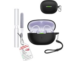 Hoes voor SHOKZ OpenDots Air HyperSpeed, schokbestendig, krasbestendig, dun, zacht, vingerafdrukbestendig, volledige bescherming, compatibel met draadloos opladen, outdoor en