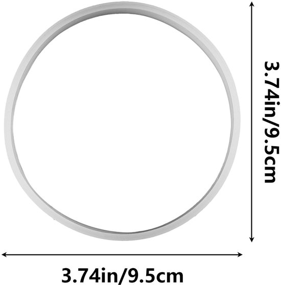 Blenderafdichting - 3 Stuks - Wit - 10 cm Diameter — afbeelding 3