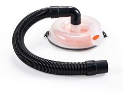 VEVOR Cycloon Stofafscheider Set met 50,8 & 63,5 mm Aansluitingen voor Stofzuigers, Cycloon Stofafscheider voor Nat/Droog Scheiding voor Werkplaatsen, Garages & Industrie, PP Materiaal, Geschikt voor Emmer met Ø313mm