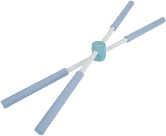 Yogastok - Houdingscorrectie - Kruisvormig - Schouders Openen - Rug Rekken - 77 Cm Blauw Oefenhulpmiddel — afbeelding 2