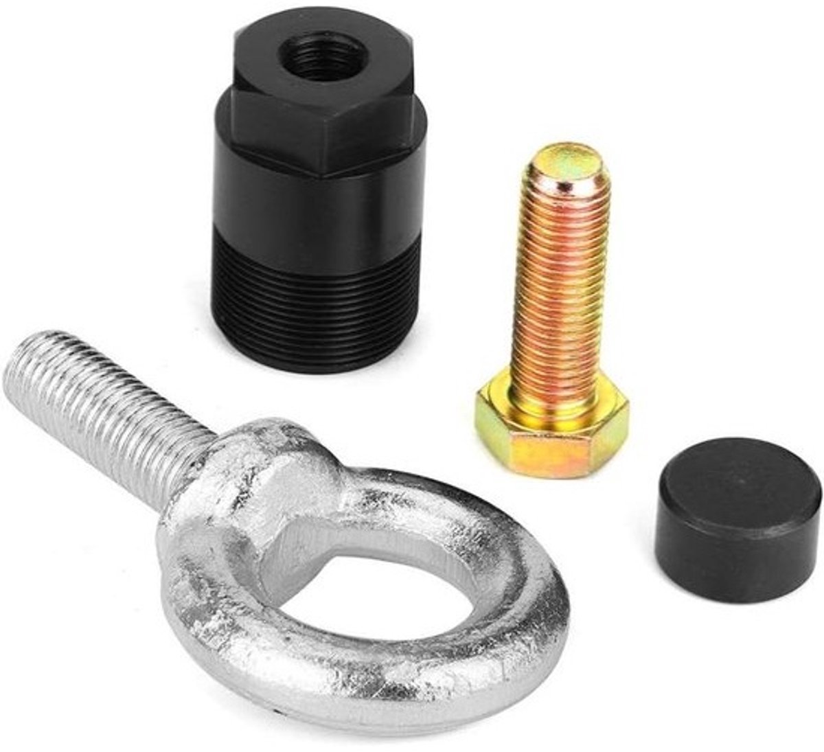 Set voor vliegwieltrekkers - Gereedschap voor motoren - Onderhoud van buitenboordmotoren - Zware staallegering - 1 1/2" 16 TPI - Zwart
