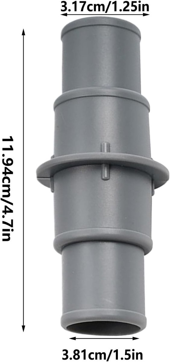 Pvc, stekkerset in standaardformaat, lekvrij ontwerp, duurzame 2-delige adapter met 4 klemmen voor reinigings- en filtersystemen, access