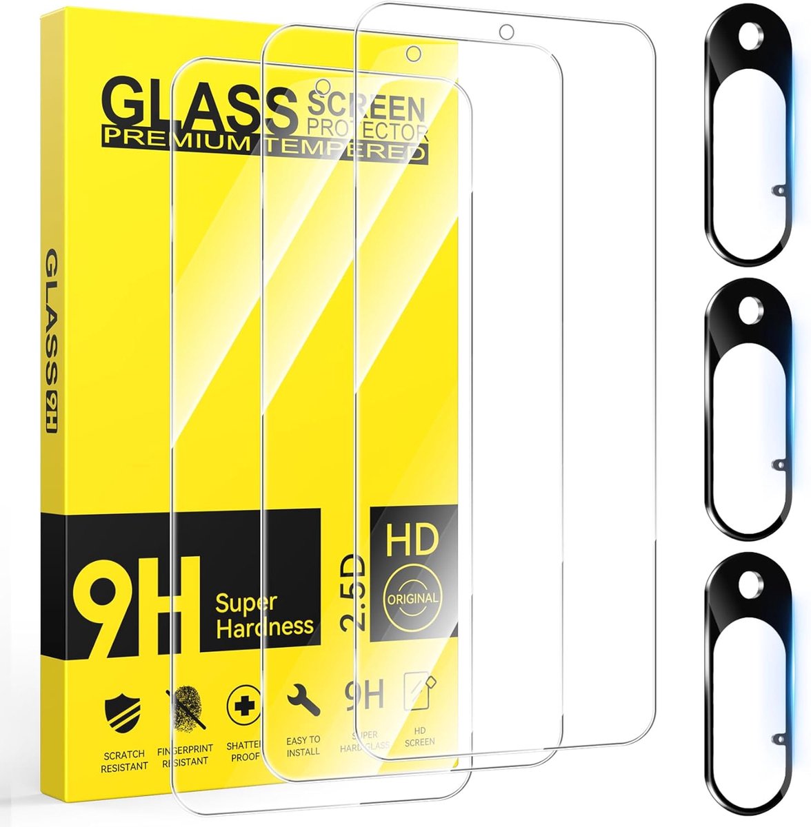 Glaskraakhard Beschermfolie voor Google Pixel 10 5G, 3 Stuks displaybeschermfolie