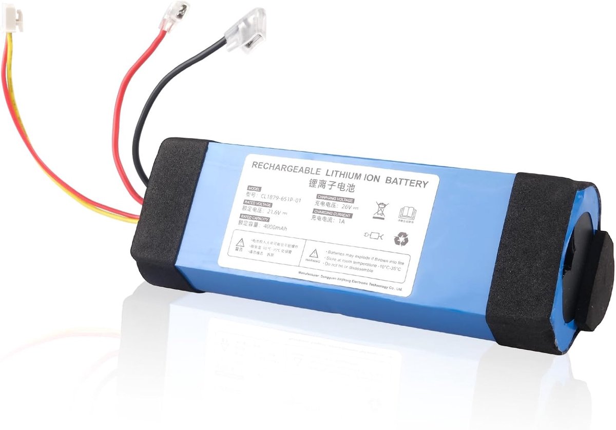 21.6 V 4000 mAh Batterij Compatibel met Tineco iFloor 3, iFloor 3 Breeze Plus, FloorOne S3, Floor One S3 Breeze, FloorONE 1.0, 2.0 Slim Wet Dry Snoerloze Stofzuiger