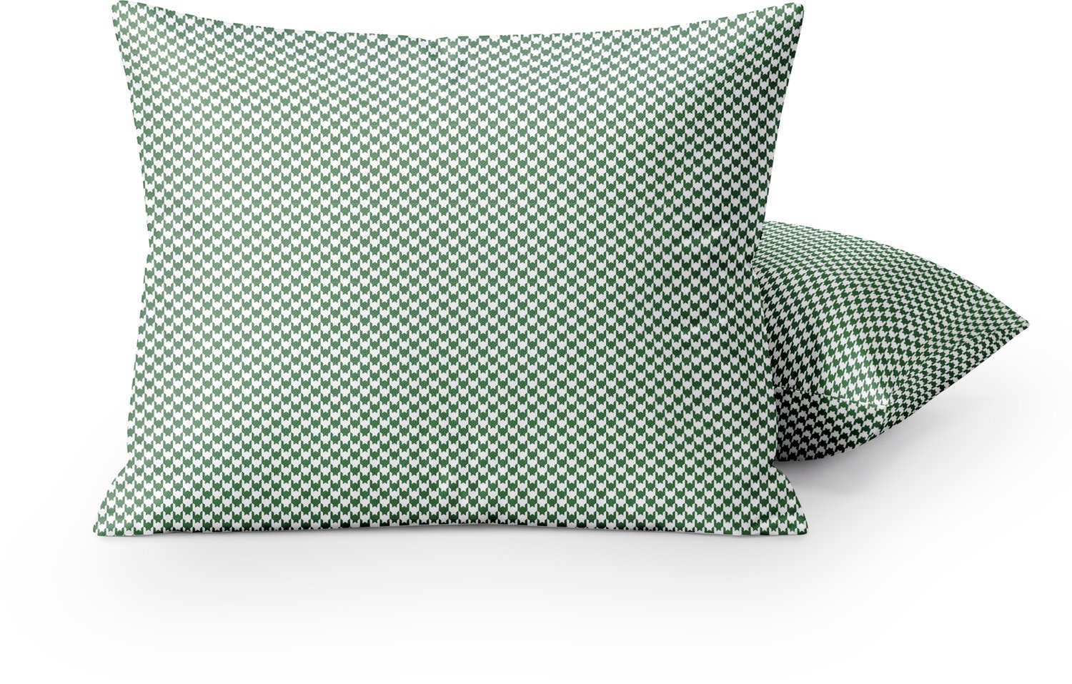 HappyBed Kussenslopen Houndstooth Green 40x80 cm - Kussensloop set 2 stuks - 100% - Ultieme slaapcomfort