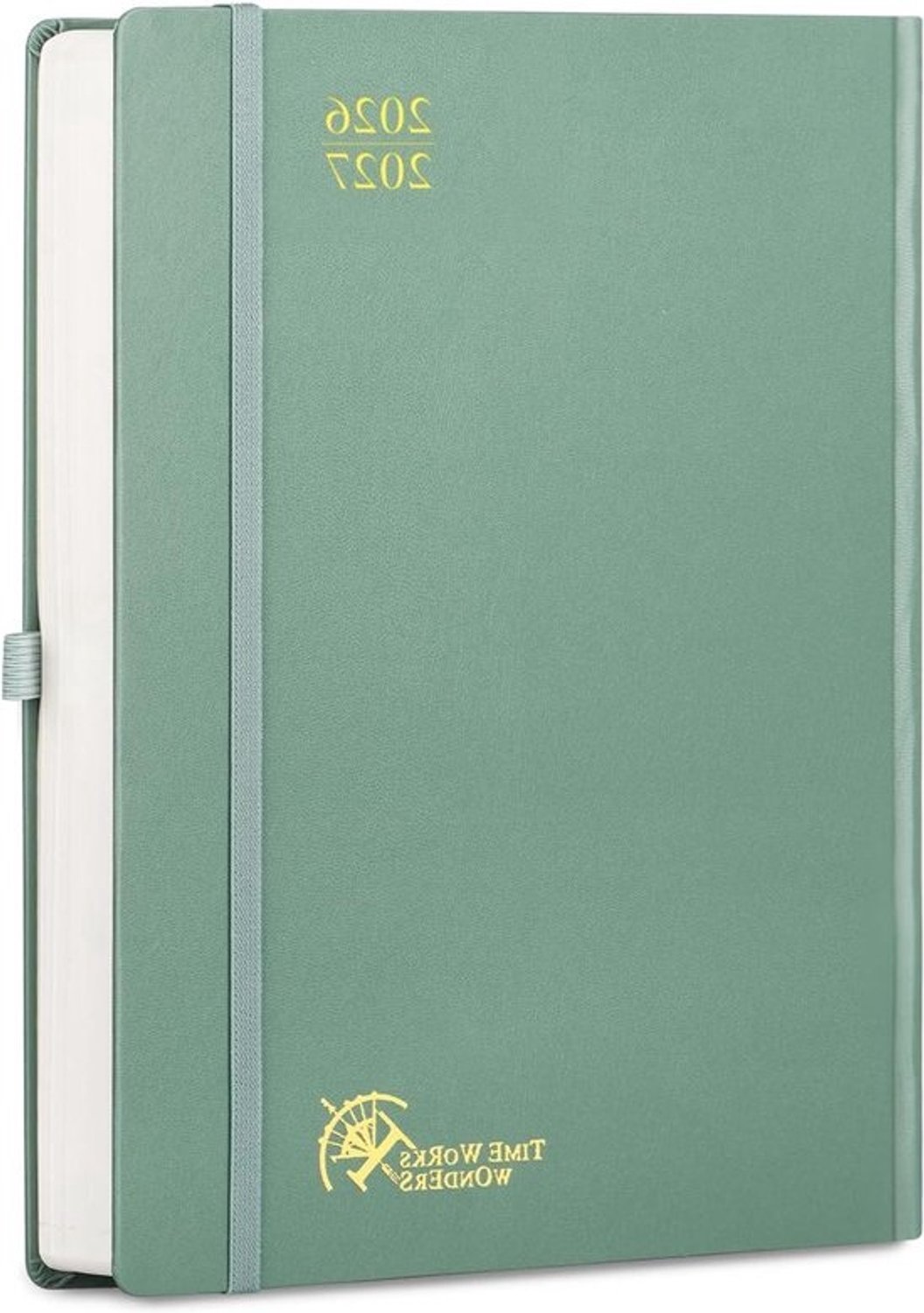 Agenda 2026 2027 - A4-dagplanner - Dagelijkse planning - 1 pagina per dag - 30.5 x 21.5 cm - Nachtgroen