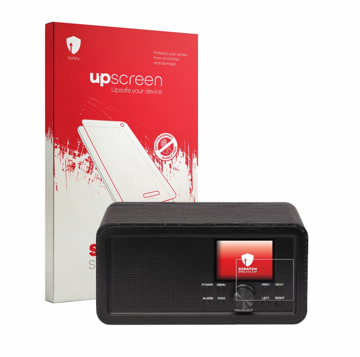 upscreen - Screenprotector voor Denver DIR-200 - Folie Beschermfolie transparant