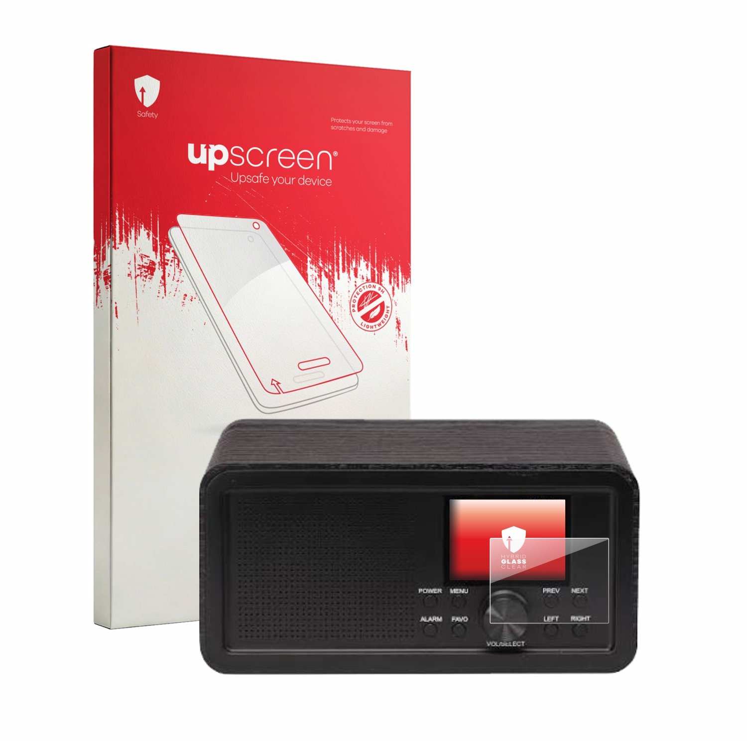 upscreen - Screenprotector voor Denver DIR-200 - Folie Beschermfolie Beschermglas transparant