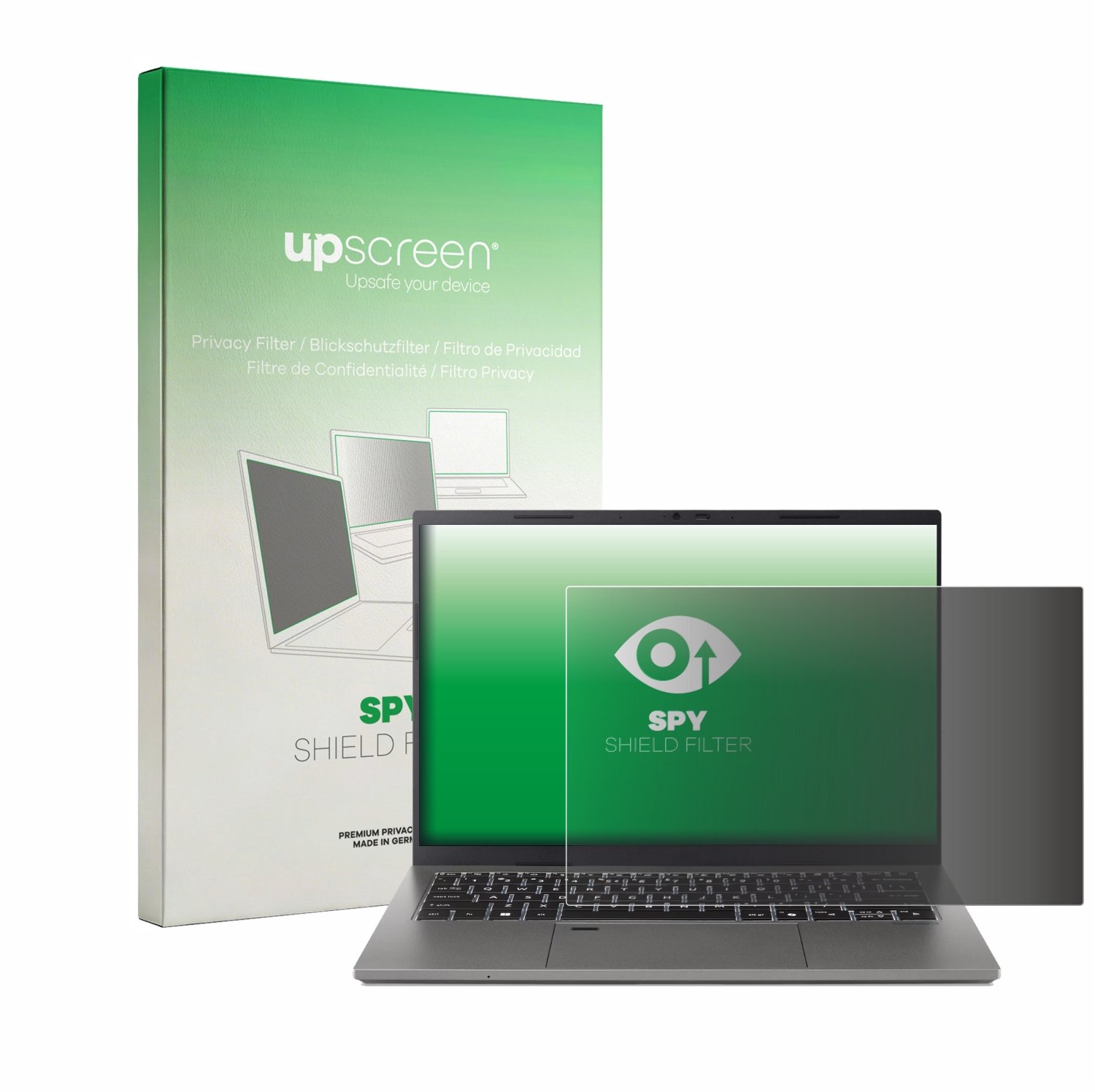upscreen - privacyscherm voor Acer TravelMate X2 14 - privacy filter screenfilter Blauwlichtfilter