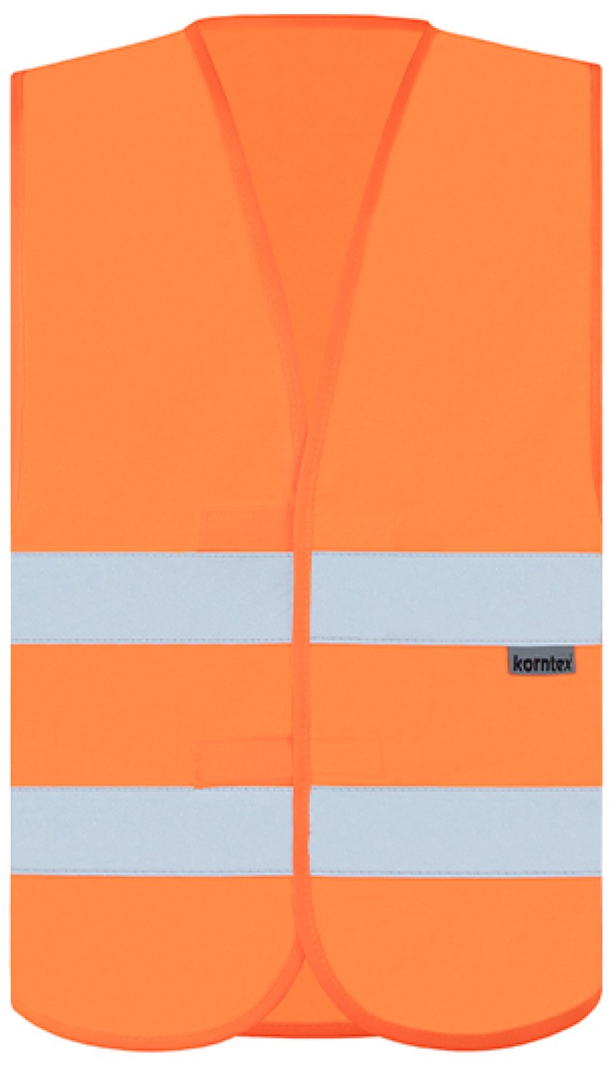 Korntex Robust Hi-Vis Safety Vest Goeppingen KX505 - Signal Orange - XL
