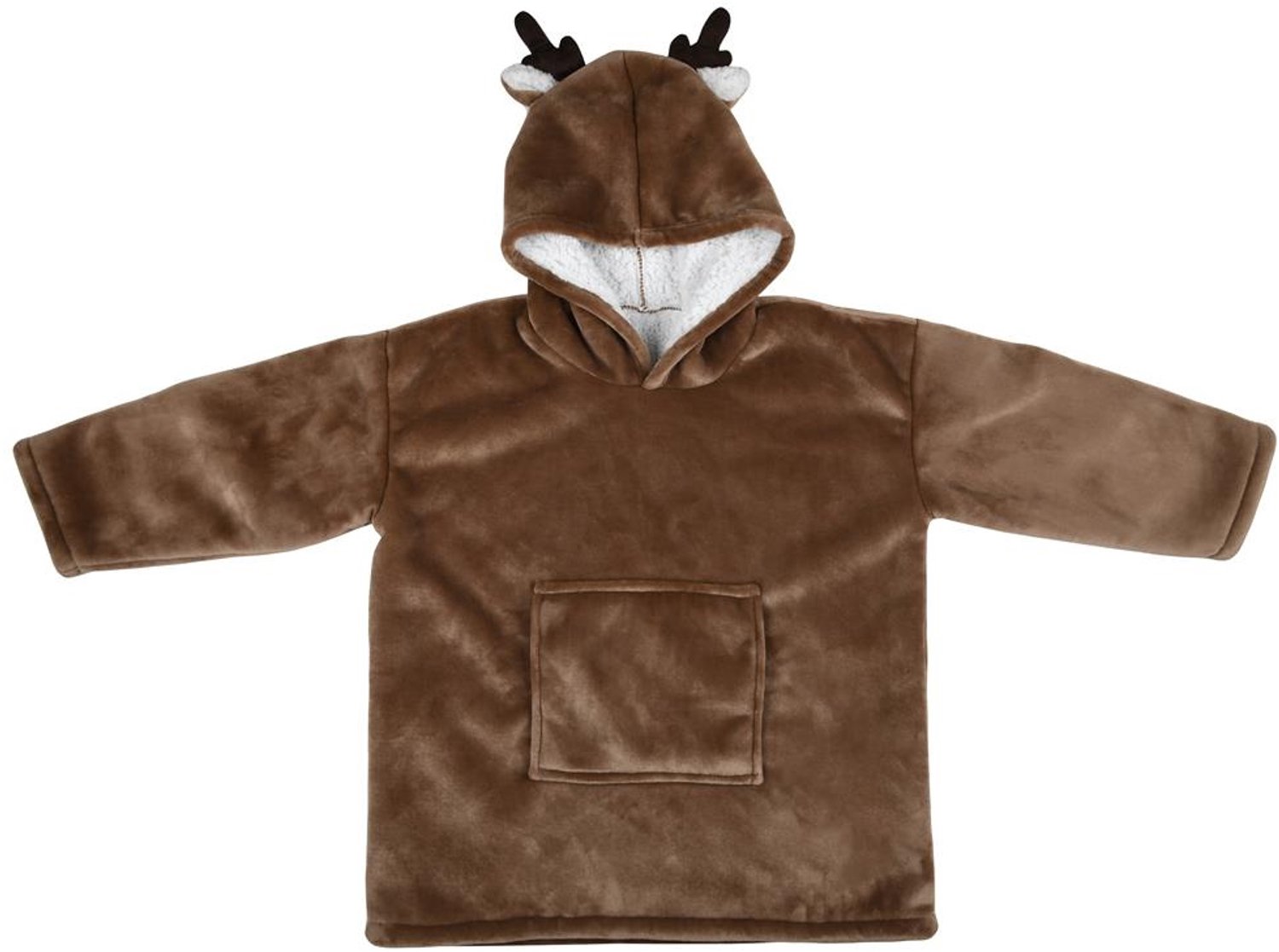 STOF - Kinderen poncho met capuchon GABIN BRUN, hert, 60 x 95 cm