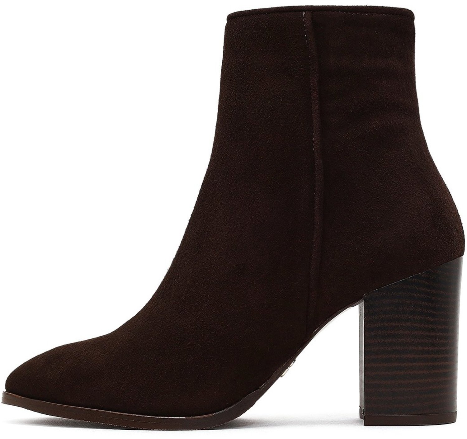 DERIMOD Heeled Ankle Boots Leather Heeled Ankle Boots