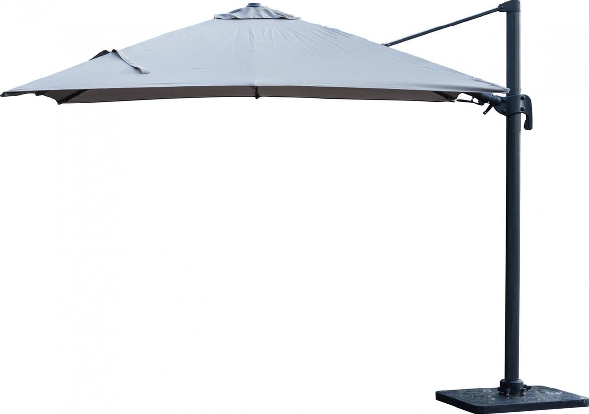 Tegen de wil Detective Handvest Parasol Boston de Luxe - 3x3 - Vierkant - Taupe | bol.com