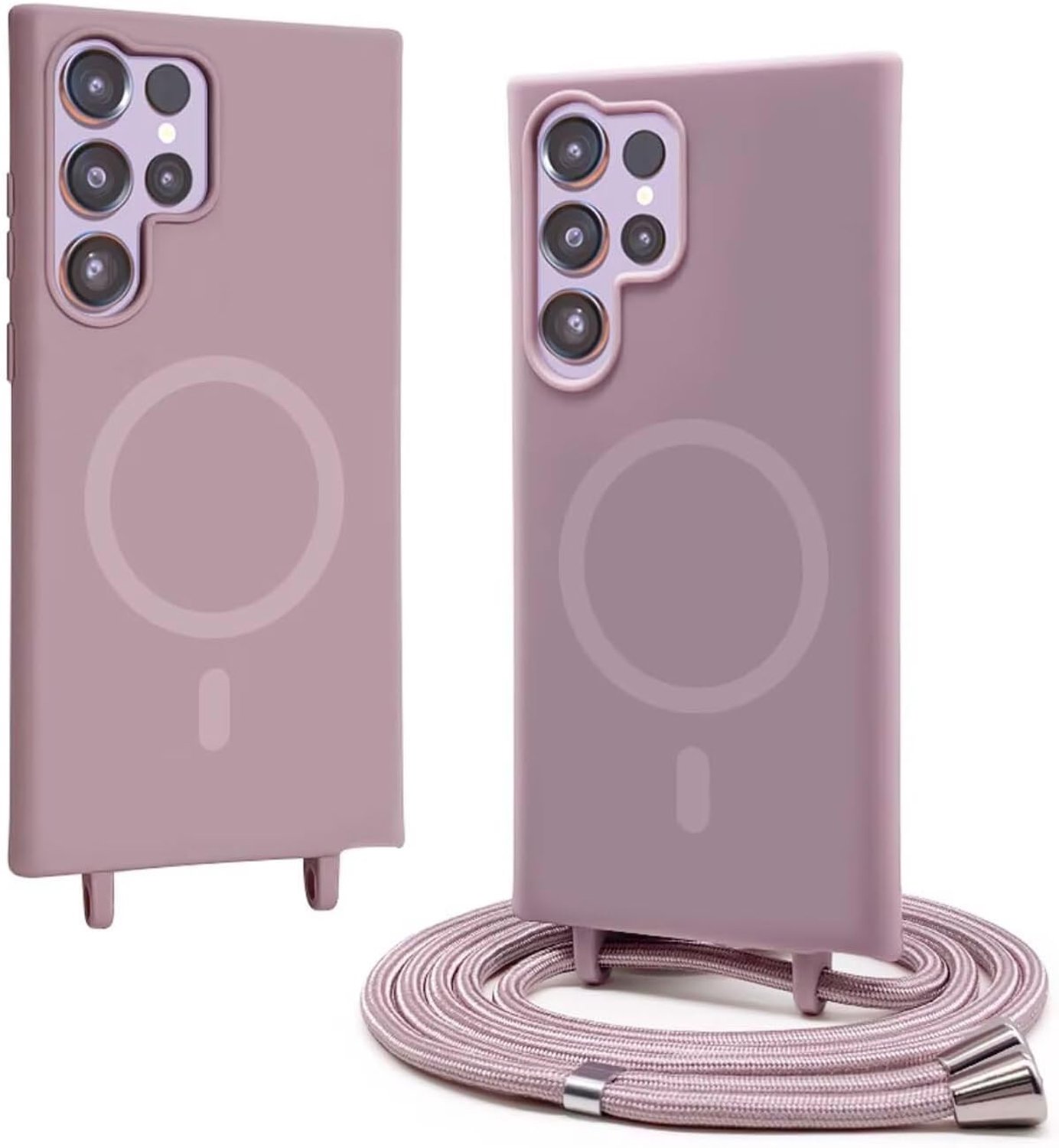 Smartphonehoesje voor Samsung Galaxy S24 Ultra met koord, magnetisch